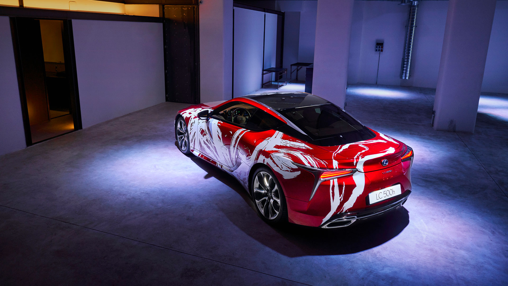 Imagen del diseño ganador del Art Car LC 500h