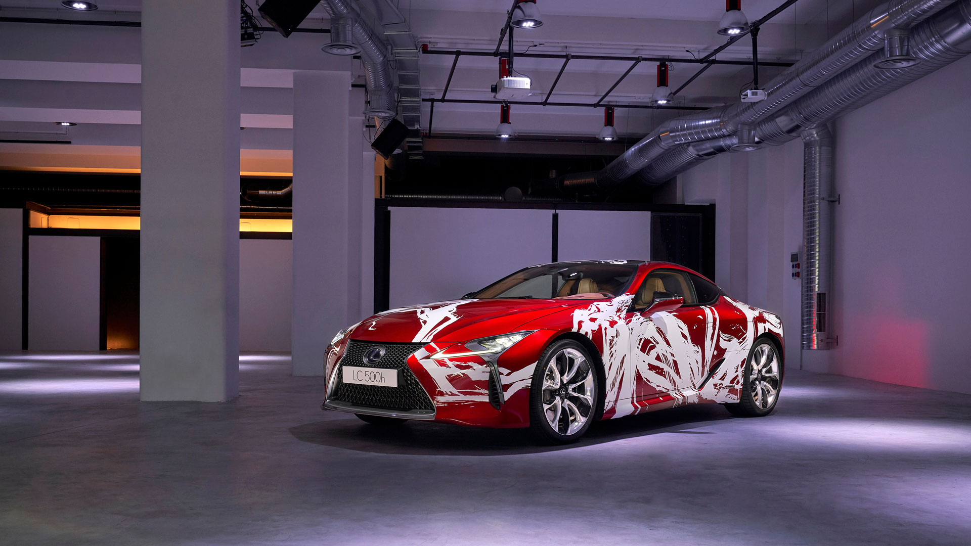 Imagen del diseño ganador del Art Car LC 500h