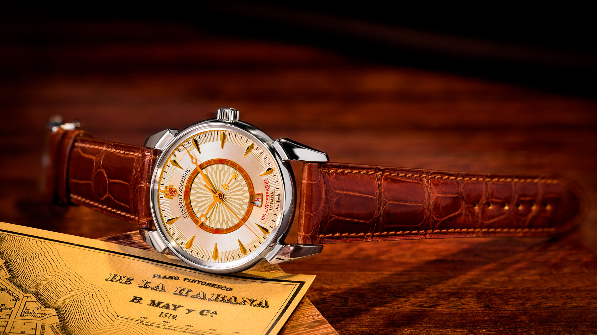 Imagen de los relojes Cuervo y Sobrinos