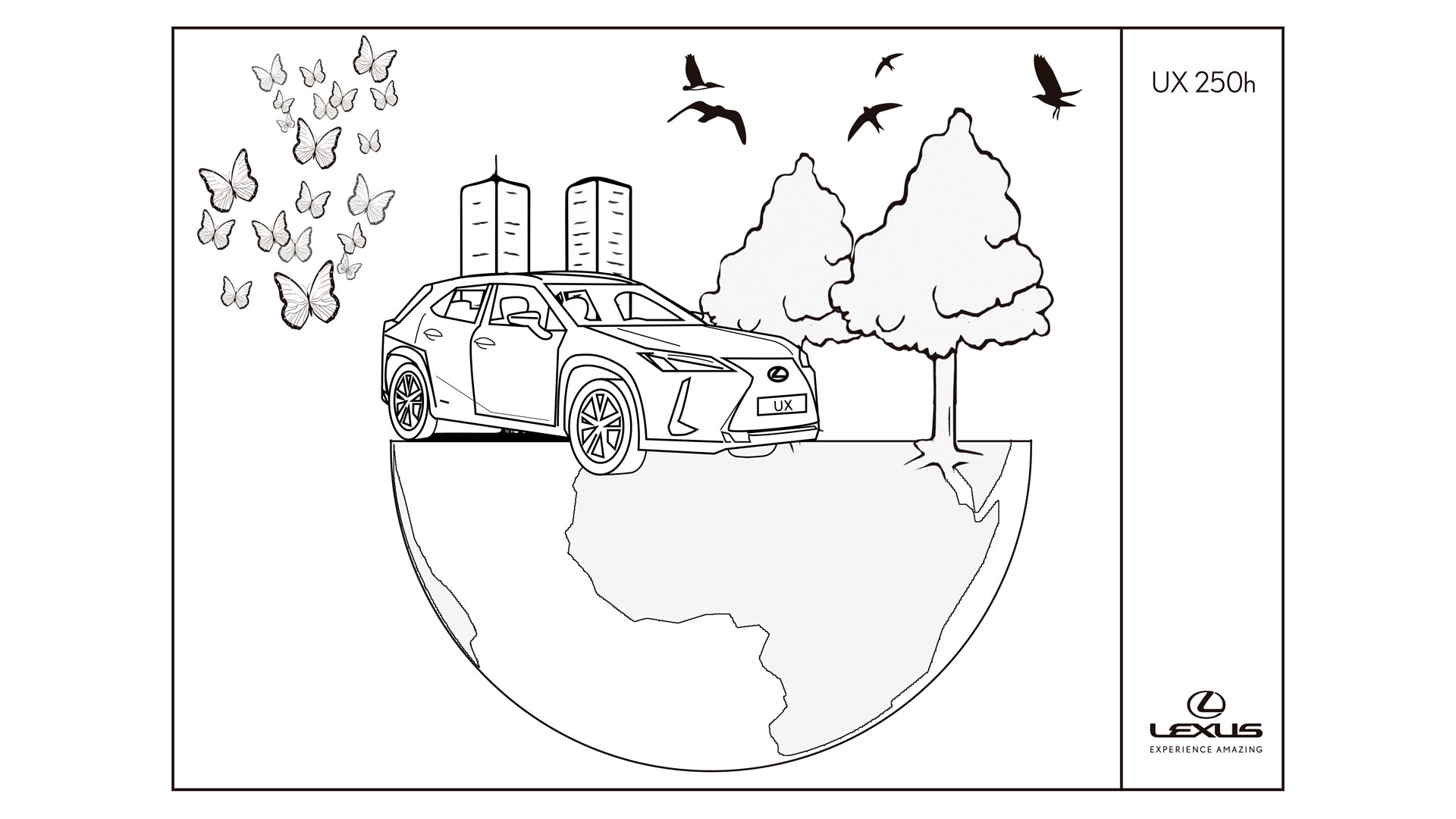 Imagen de un vehículo Lexus híbrido