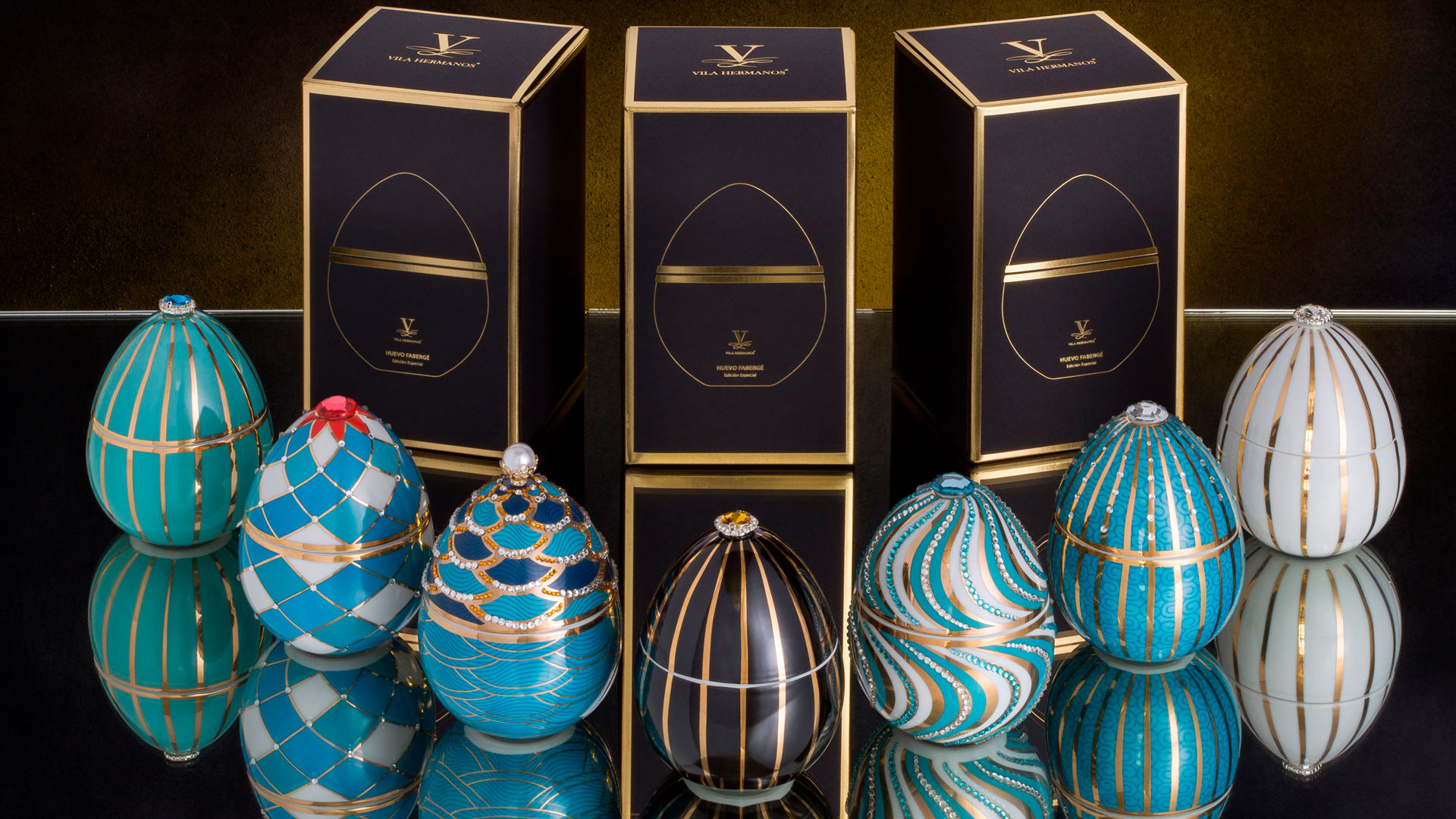 Imagen de la colección de velas Fabergé de Ladenac