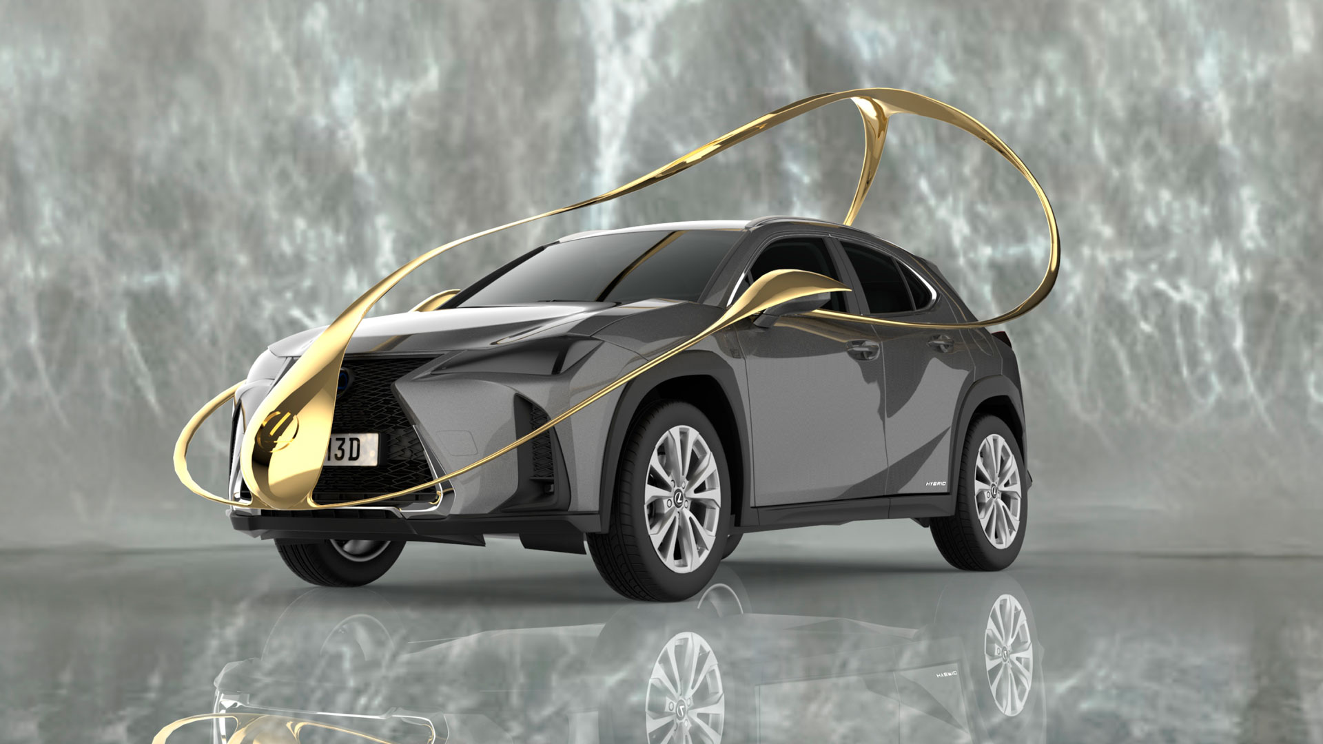 Lexus UX Art Car by Ana Roquero hero asset