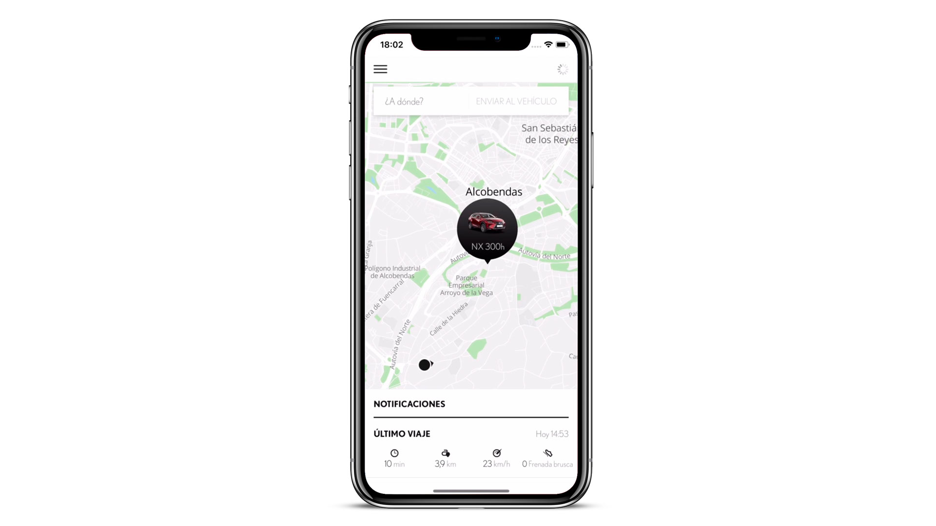 Capturas de pantalla de la aplicación Lexus Link