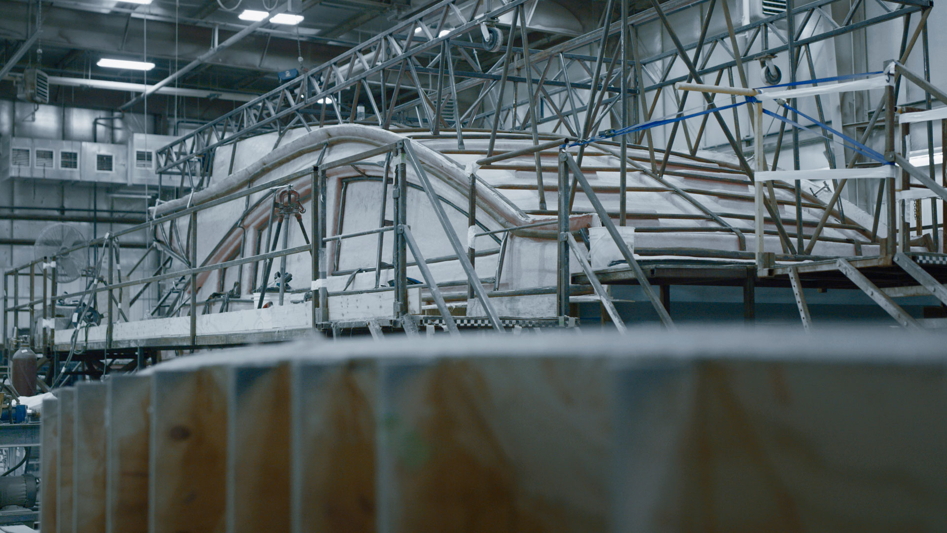 Imagen del proceso creativo del yate LY 650