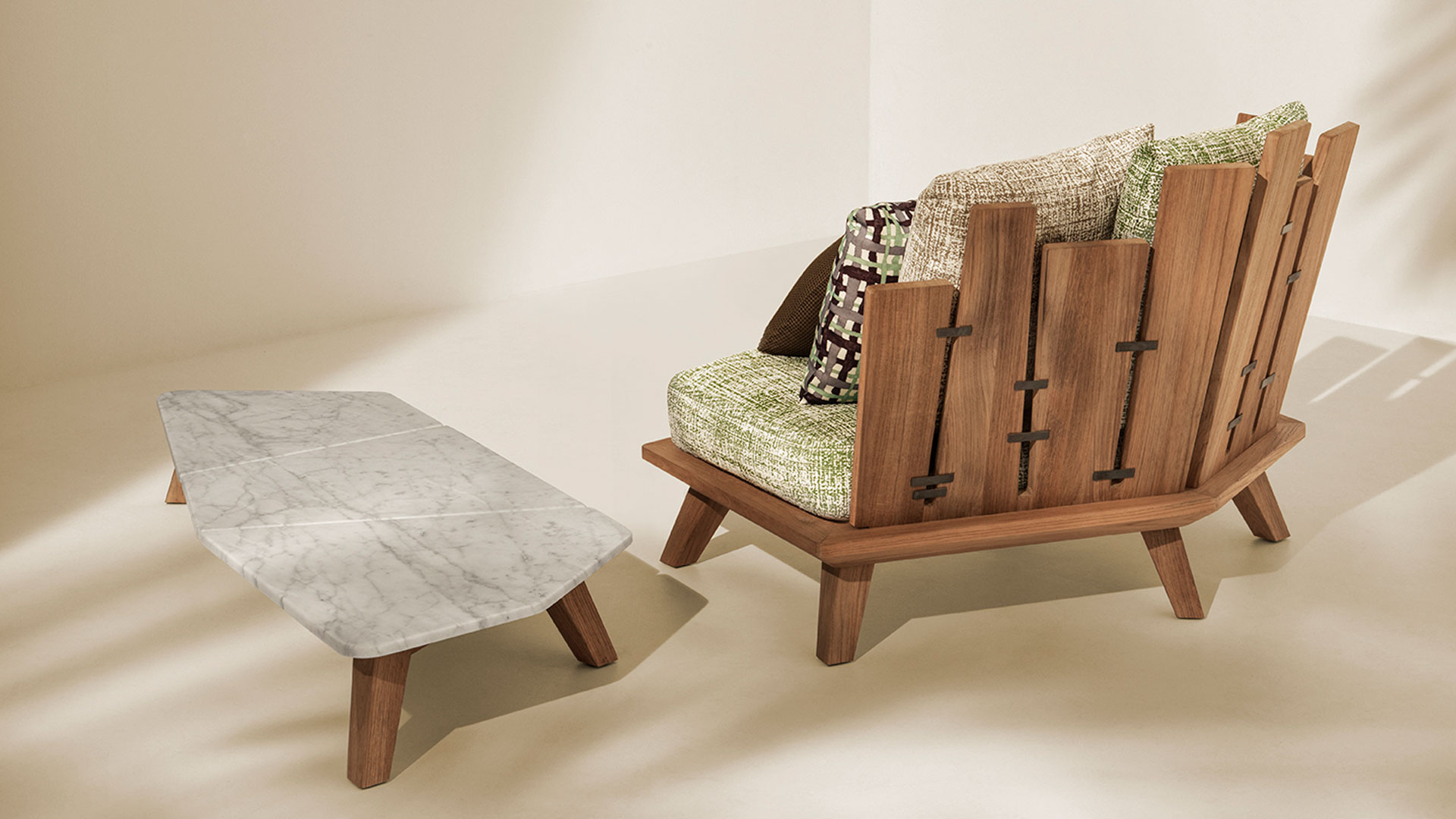 Imagen de productos de la colección de Paola Navone para Ethimo
