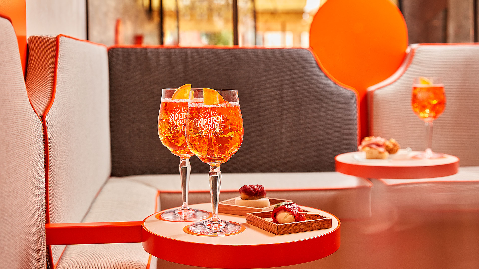Imágenes de la Terrazza Aperol en Venecia