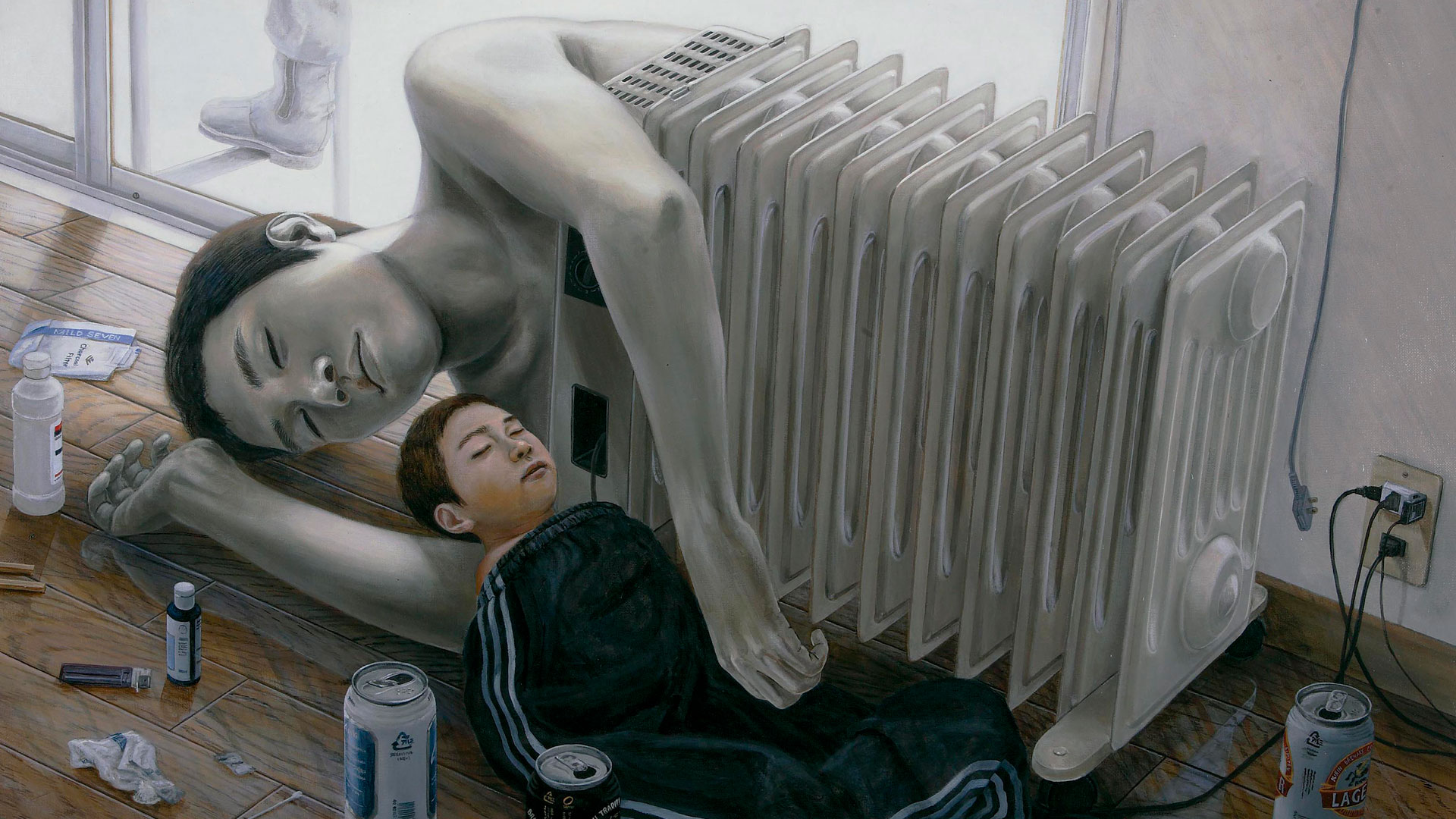 Imagen de un lienzo del pintor japonés Tetsuya Ishida