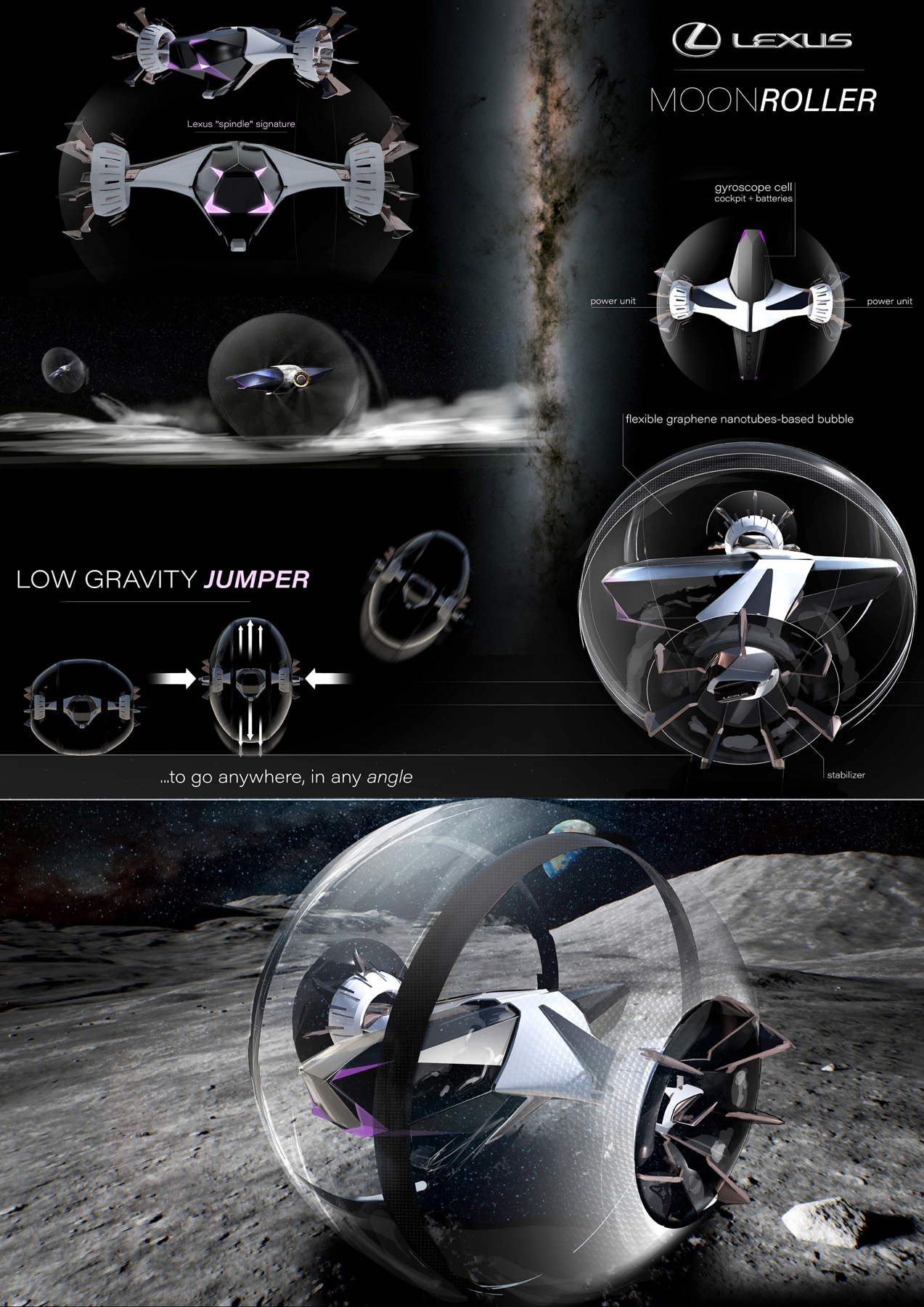 zero gravity concept long body 3