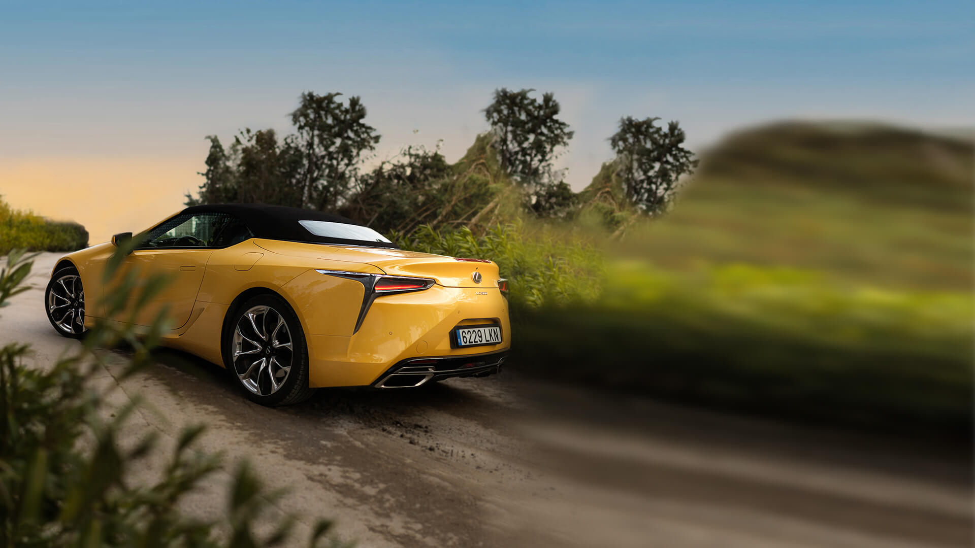 LC Convertible Best Luxury Car Award Hub Hero Image Left