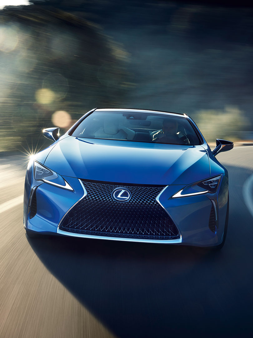 2018 lexus lc blue inspired by luminance