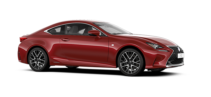 rc hybrid f sport rosso fuoco