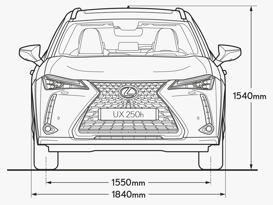 UX Front Dimensions Image
