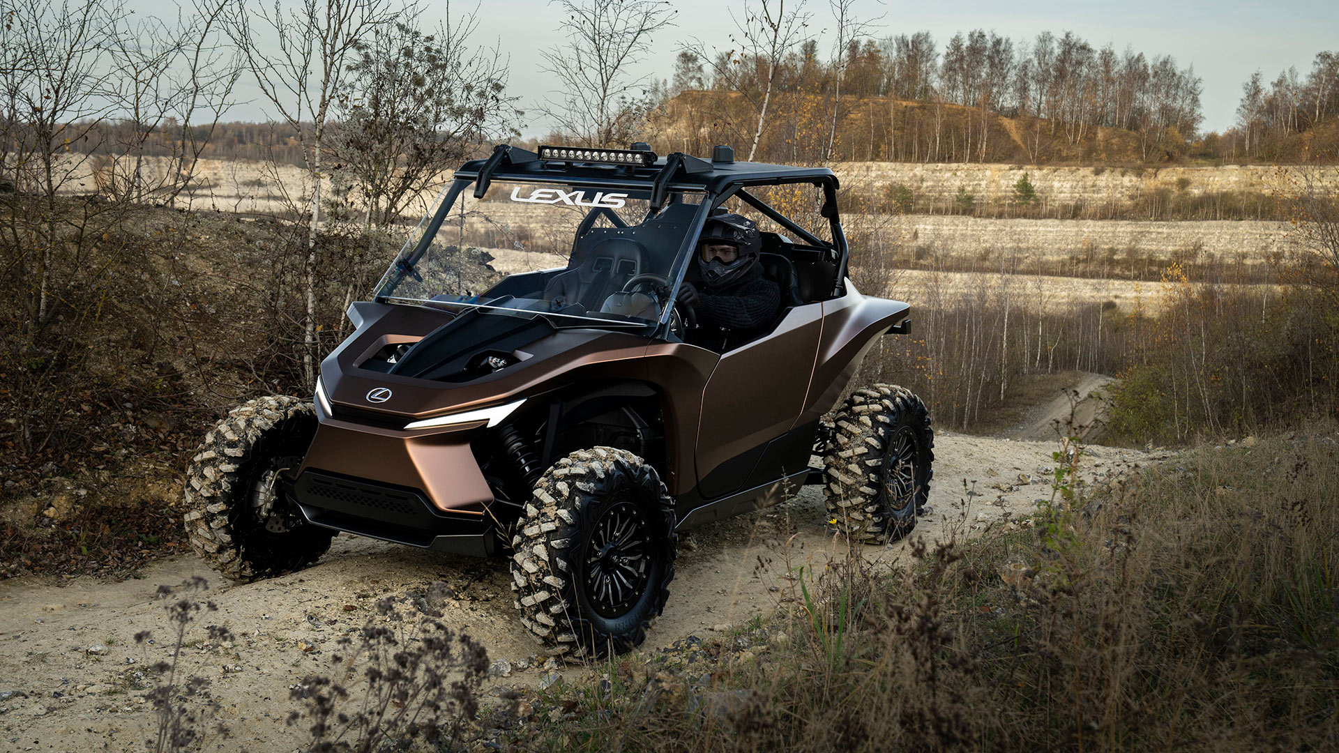 Lexus ROV Concept outdoor met waterstofmotor