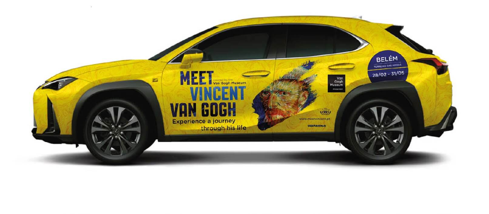 Van Gogh a bordo da lexus