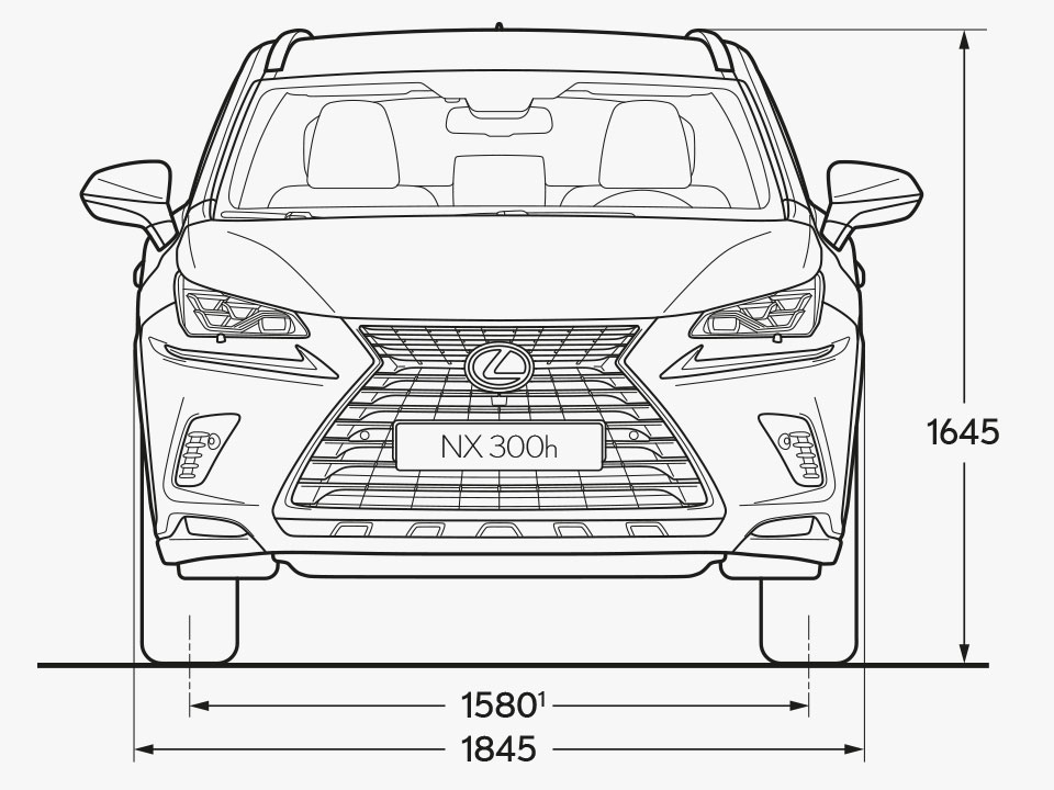 2021 lexus nx grades and specs dimensions front